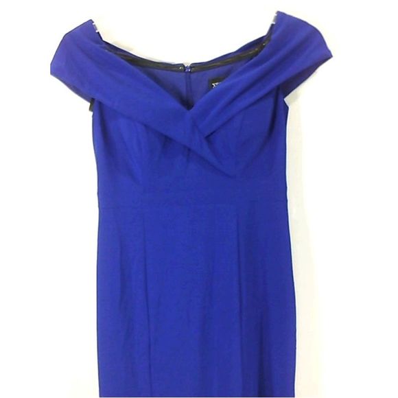 Xscape Womens 970XP Regular Sleeveless Night Out Dress, Blue, Size 6 - Picture 2 of 5